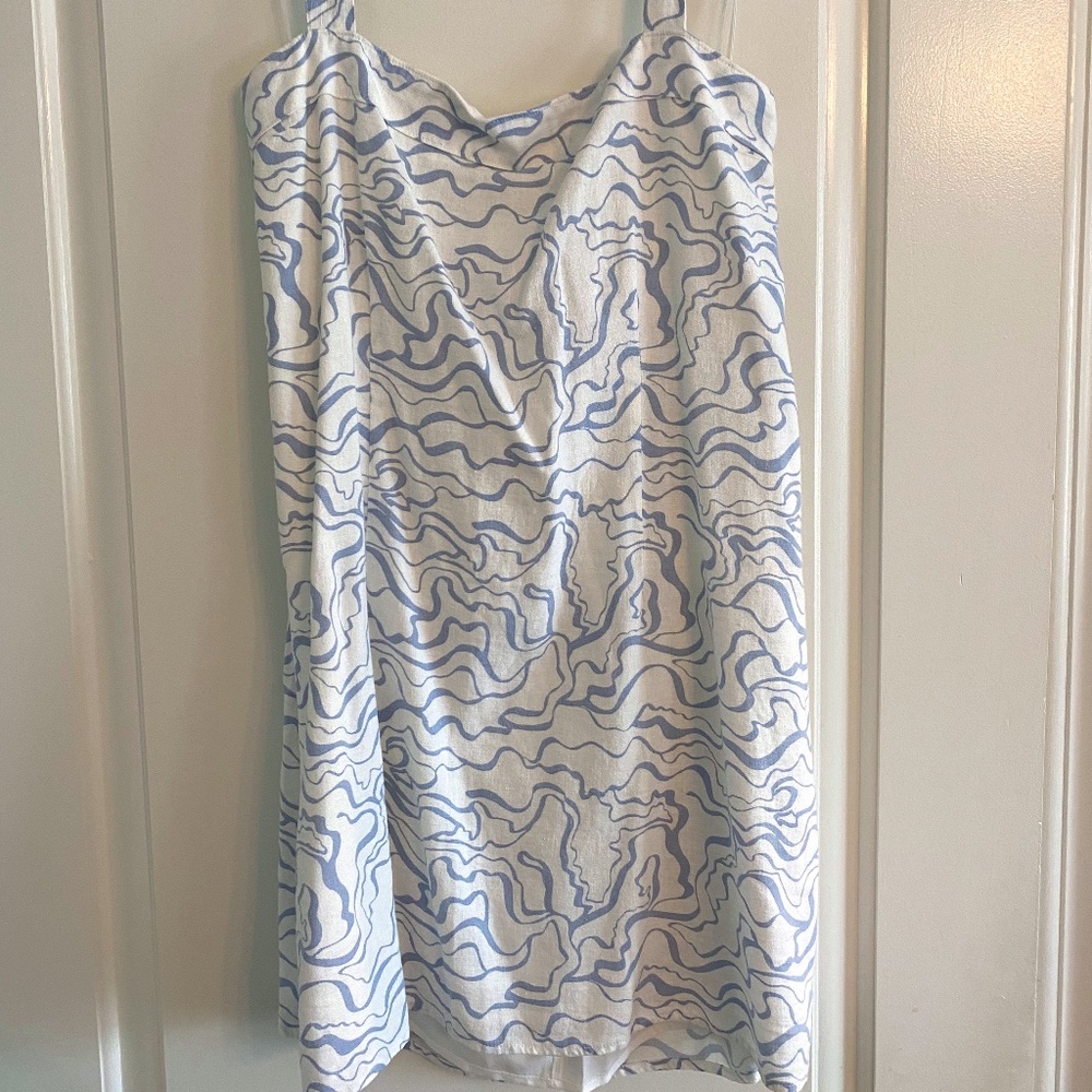 Abercrombie Halter Linen Mini Dress - Size: L